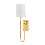 Hudson Valley Lighting Glenmont AGED BRASS 5.25W x 20.5H Wall Sconce