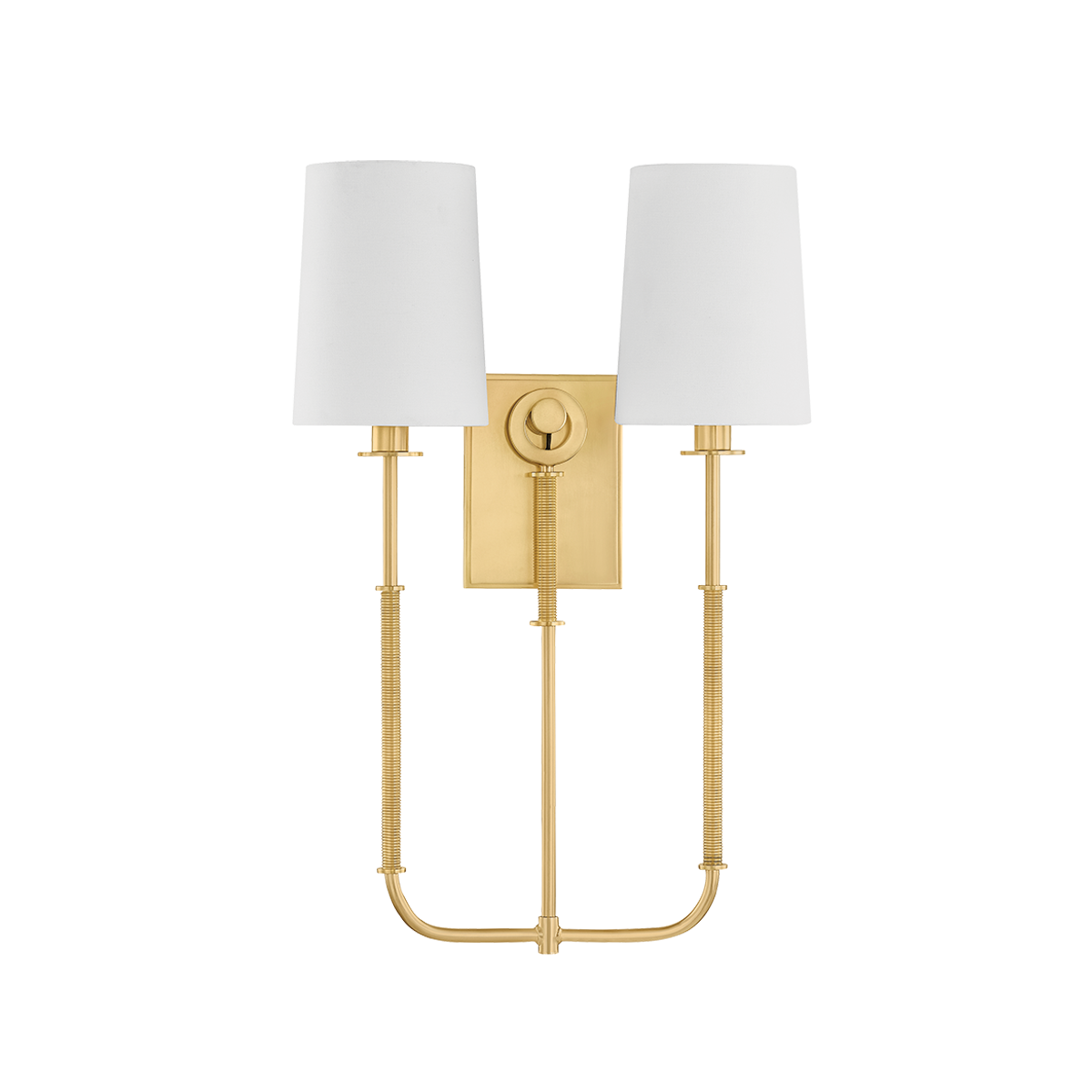 Hudson Valley Lighting Glenmont AGED BRASS 14W x 21H Wall Sconce