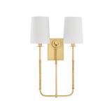 Hudson Valley Lighting Glenmont AGED BRASS 14W x 21H Wall Sconce