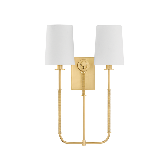 Hudson Valley Lighting Glenmont AGED BRASS 14W x 21H Wall Sconce