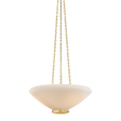 Hudson Valley Lighting Awosting AGED BRASS 17W x 6.25H Pendant