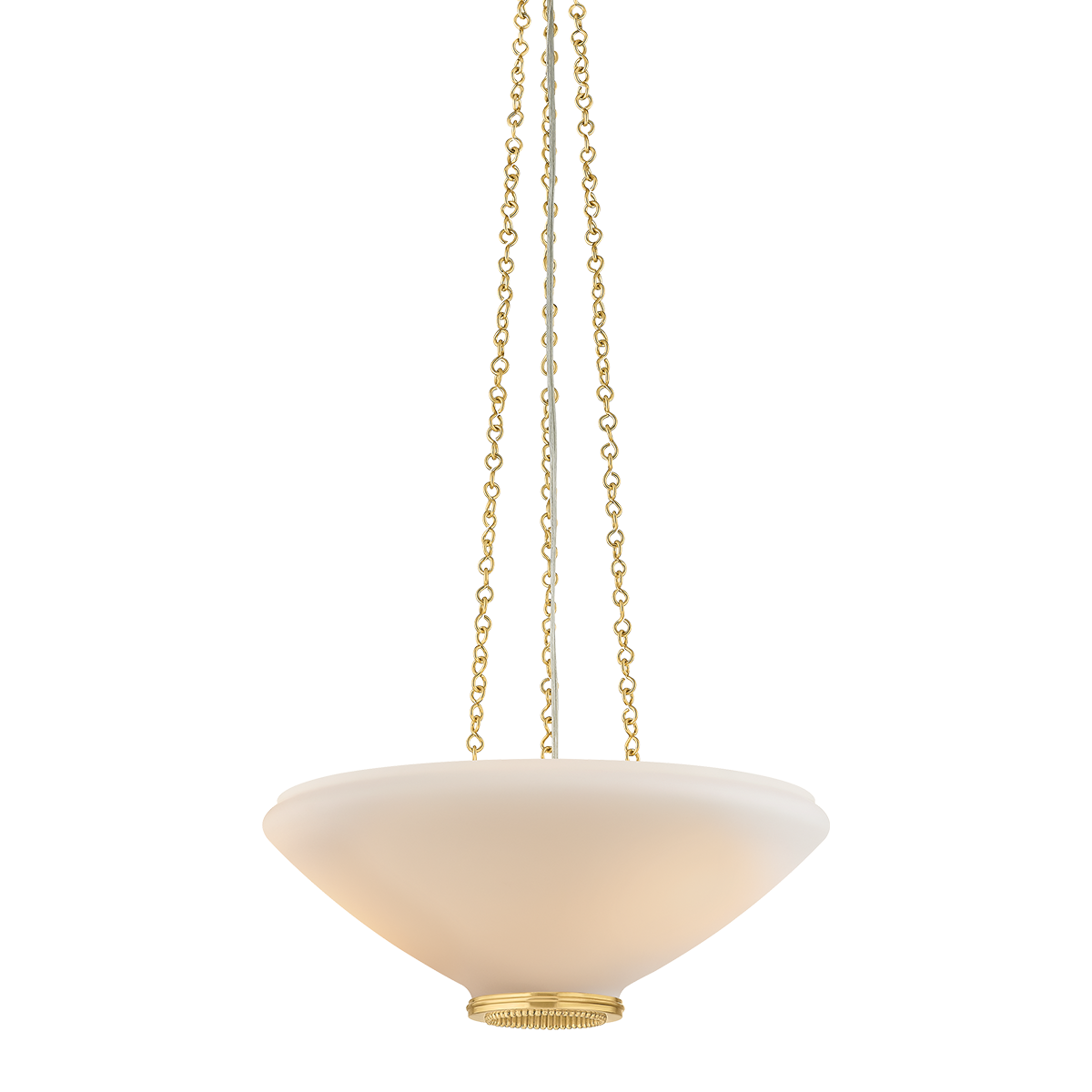 Hudson Valley Lighting Awosting AGED BRASS 17W x 6.25H Pendant
