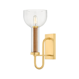 Hudson Valley Lighting Narrowsburg AGED BRASS 6W x 14.5H Wall Sconce