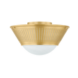 Hudson Valley Lighting Elsmere AGED BRASS 14.25W x 8H Flush Mount