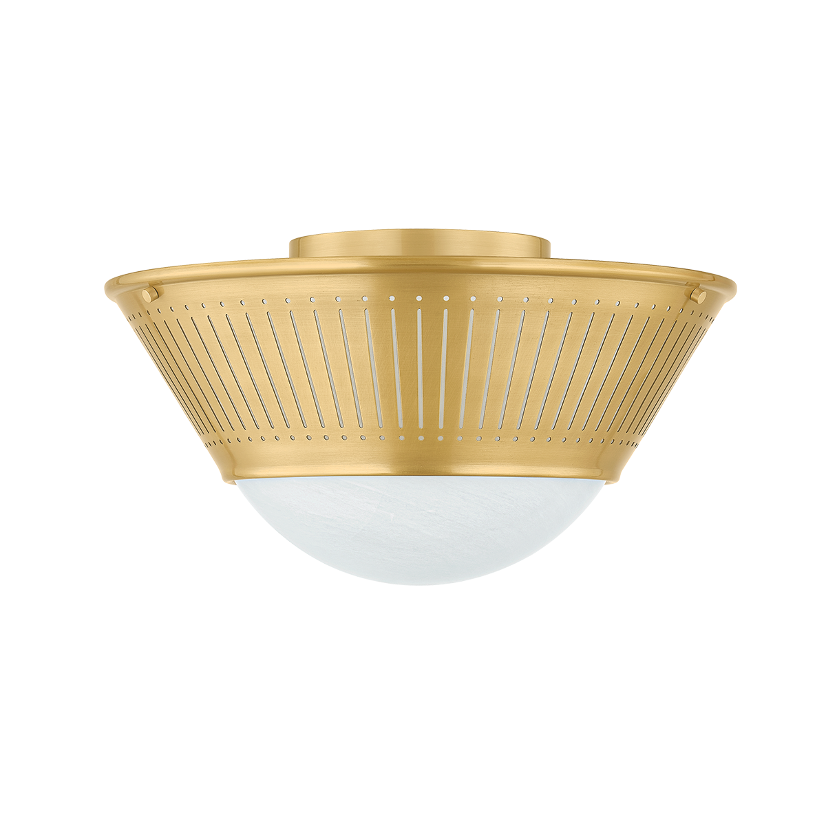 Hudson Valley Lighting Elsmere AGED BRASS 14.25W x 8H Flush Mount