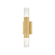 Hudson Valley Lighting Glen Cove AGED BRASS 4.25W x 17H Wall Sconce