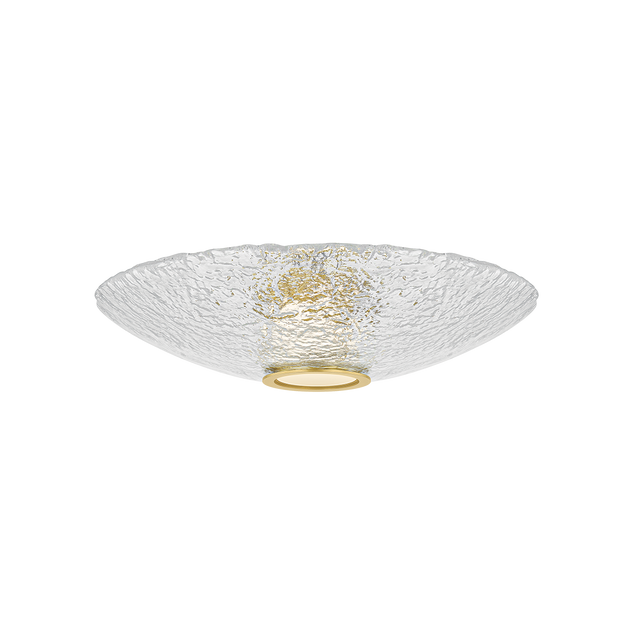Hudson Valley Lighting New Haven AGED BRASS 20.25W x 4.75H Flush Mount