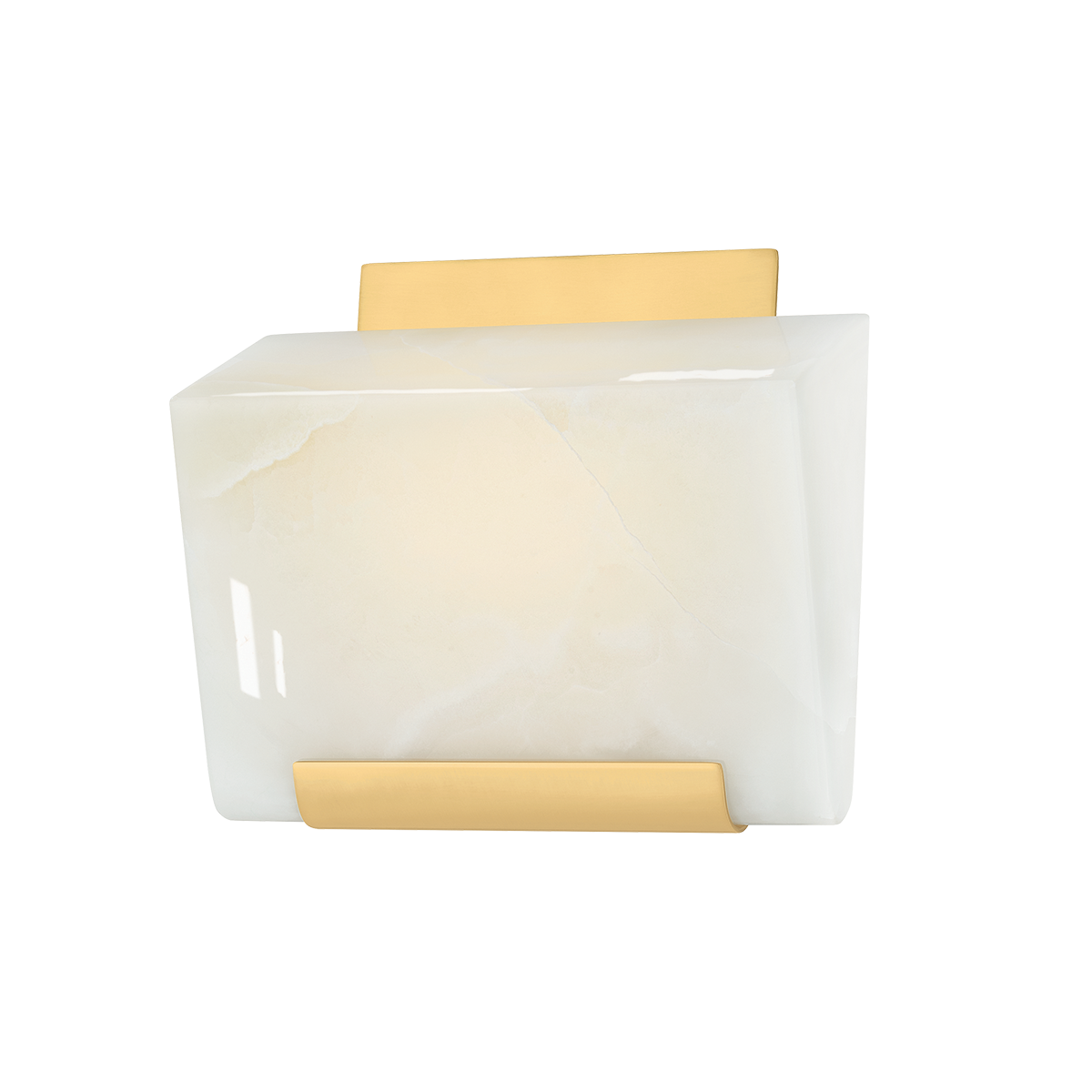 Hudson Valley Lighting Fairfield AGED BRASS 8W x 7.25H Wall Sconce