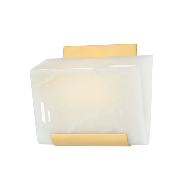 Hudson Valley Lighting Fairfield AGED BRASS 8W x 7.25H Wall Sconce