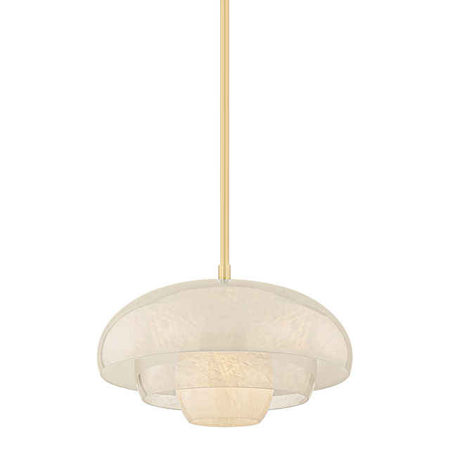Hudson Valley Lighting Auburndale AGED BRASS 18.25W x 11.25H Pendant