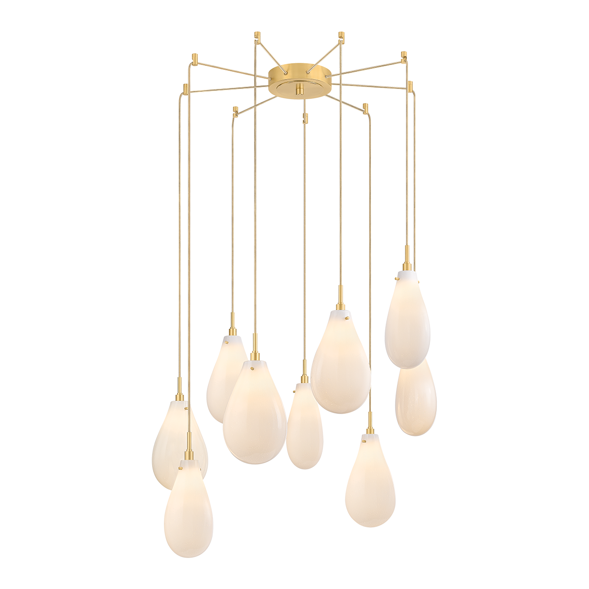 Hudson Valley Lighting Ironwood AGED BRASS 30W x 38.25H Chandelier