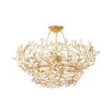 Hudson Valley Lighting MAYBROOK VINTAGE GOLD LEAF 28W x 16H Chandelier