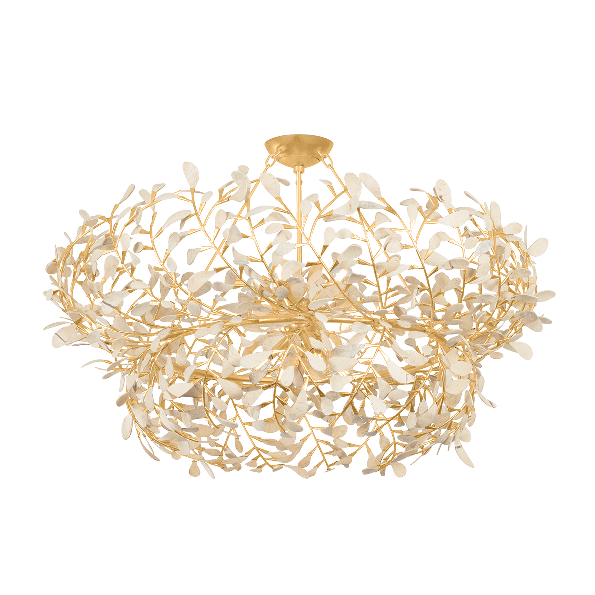 Hudson Valley Lighting MAYBROOK VINTAGE GOLD LEAF 40W x 19.75H Chandelier