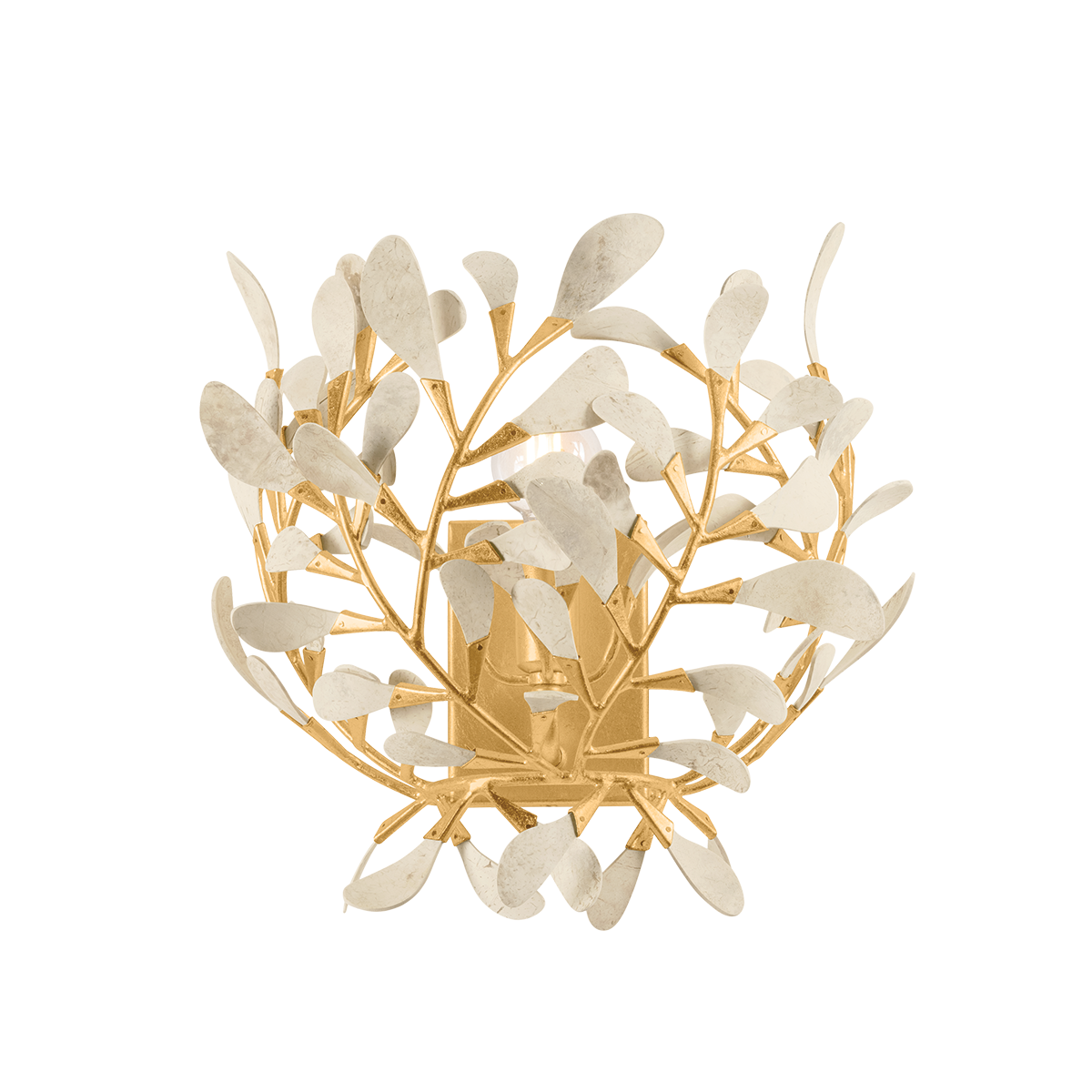 Hudson Valley Lighting MAYBROOK VINTAGE GOLD LEAF 11.75W x 12H Wall Sconce