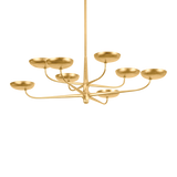 Hudson Valley Lighting TAORMINA VINTAGE GOLD LEAF 45W x 13H Chandelier