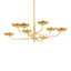 Hudson Valley Lighting TAORMINA VINTAGE GOLD LEAF 45W x 13H Chandelier