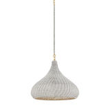 Hudson Valley Lighting Hampstead AGED BRASS 20W x 17.75H Pendant