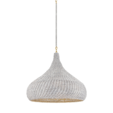 Hudson Valley Lighting Hampstead AGED BRASS 28W x 24.25H Pendant