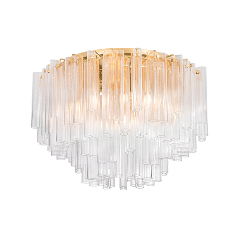 Corbett Lighting Varenna VINTAGE GOLD LEAF 34W x 22.5H Semi-Flush Mount