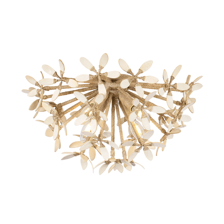 Corbett Lighting Corfu Ivory Coco 20W x 10.75H Semi-Flush Mount