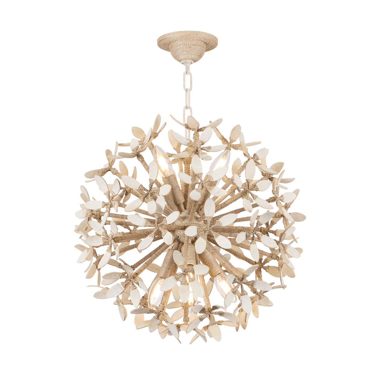 Corbett Lighting Corfu Ivory Coco 20W x 19.5H Chandelier