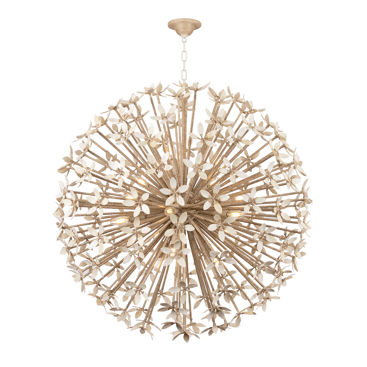 Corbett Lighting Corfu Ivory Coco 40W x 39.75H Chandelier