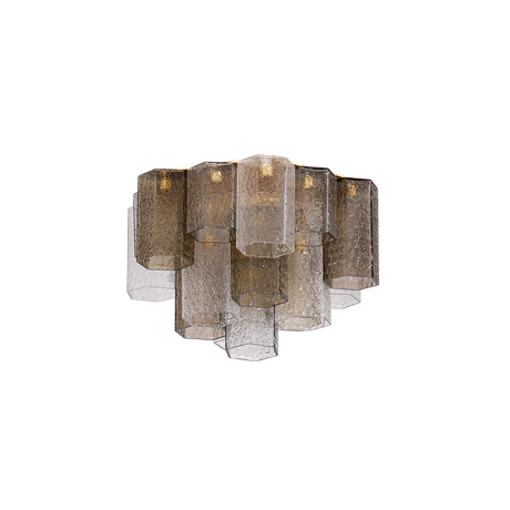 Corbett Lighting Helsinki VINTAGE GOLD LEAF 18.5W x 12H Semi-Flush Mount