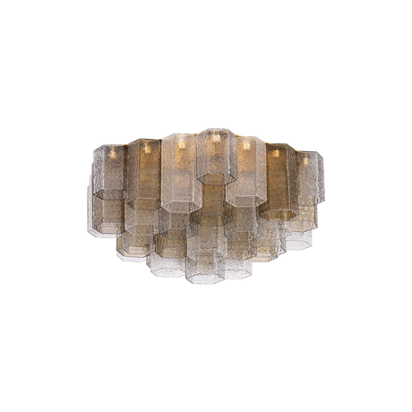 Corbett Lighting Helsinki VINTAGE GOLD LEAF 26W x 12.25H Semi-Flush Mount