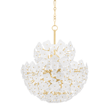 Hudson Valley Lighting BARRYTOWN VINTAGE GOLD LEAF 34W x 39H Chandelier