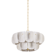 Hudson Valley Lighting AMALFI VINTAGE GOLD LEAF 24W x 16H Chandelier