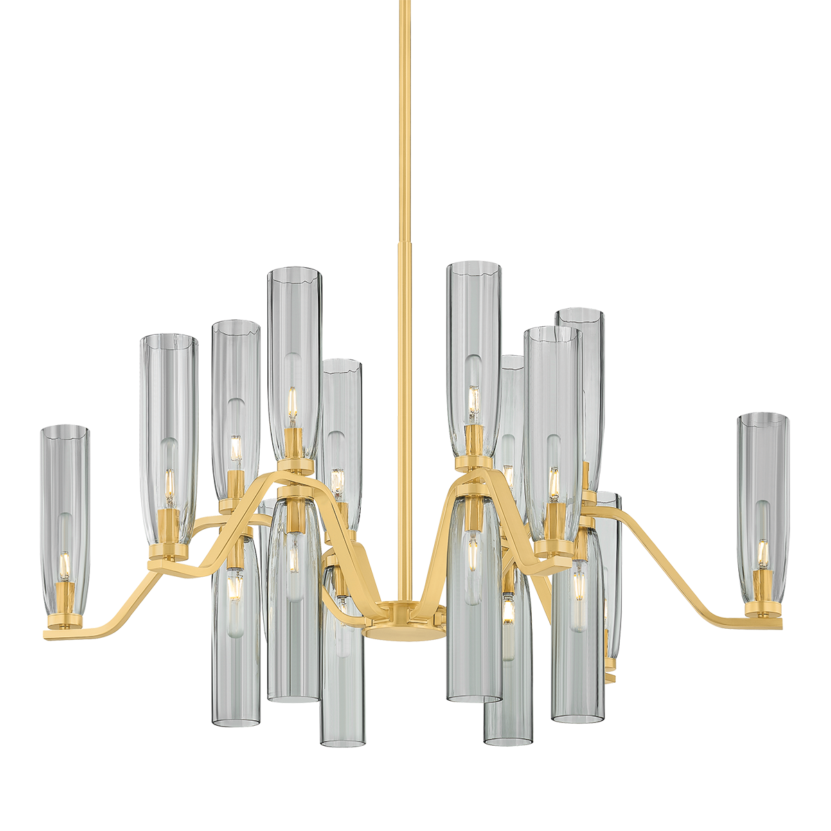 Hudson Valley Lighting Harpswell AGED BRASS 43W x 28.25H Chandelier