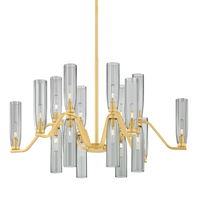 Hudson Valley Lighting Harpswell AGED BRASS 43W x 28.25H Chandelier