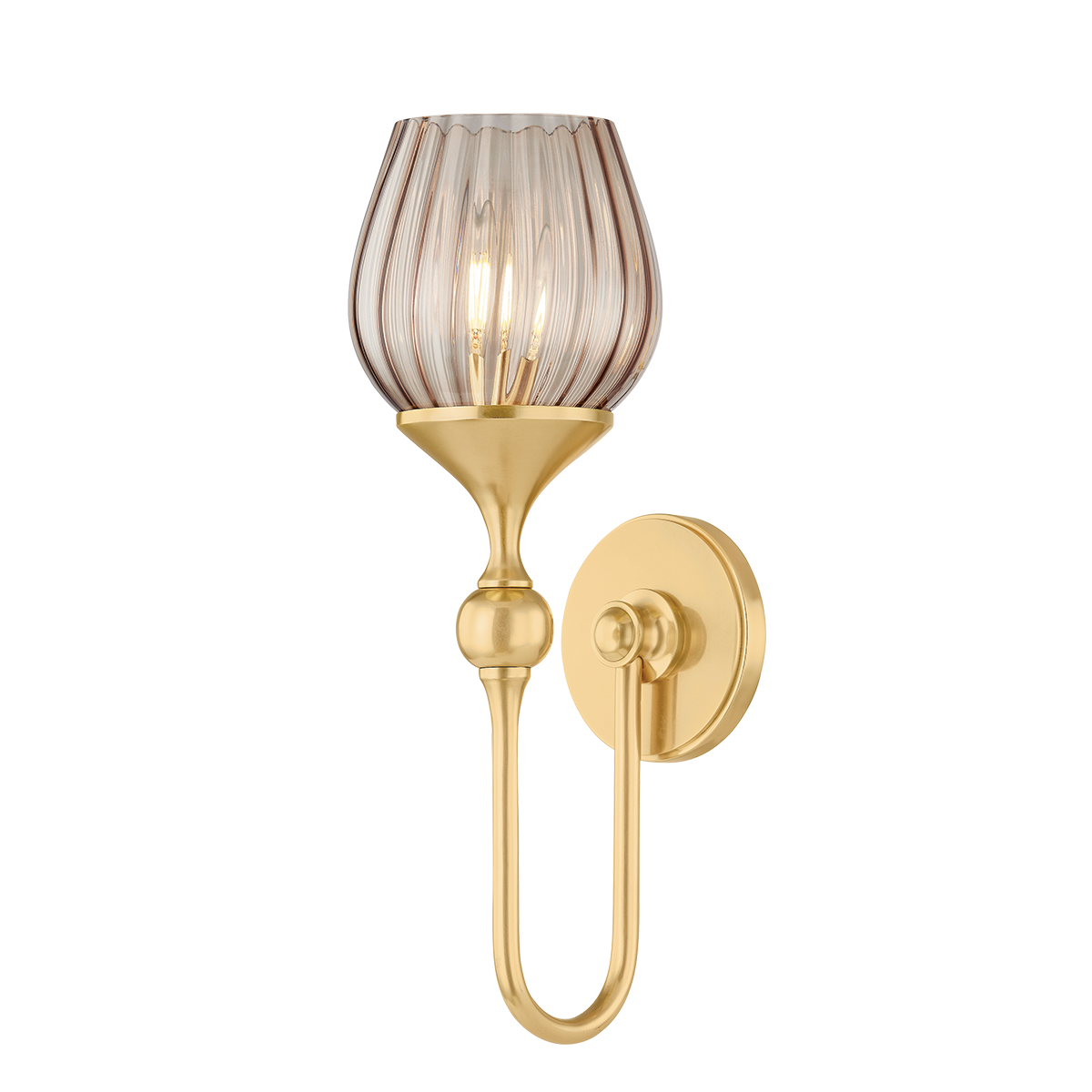 Hudson Valley Lighting Chatton AGED BRASS 5.75W x 17H Wall Sconce