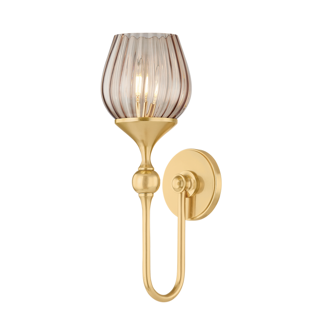 Hudson Valley Lighting Chatton AGED BRASS 5.75W x 17H Wall Sconce