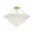 Hudson Valley Lighting Loburn AGED BRASS 20.25W x 14.25H Semi-Flush Mount