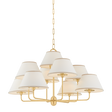 Hudson Valley Lighting Durland AGED BRASS 40.5W x 25H Chandelier