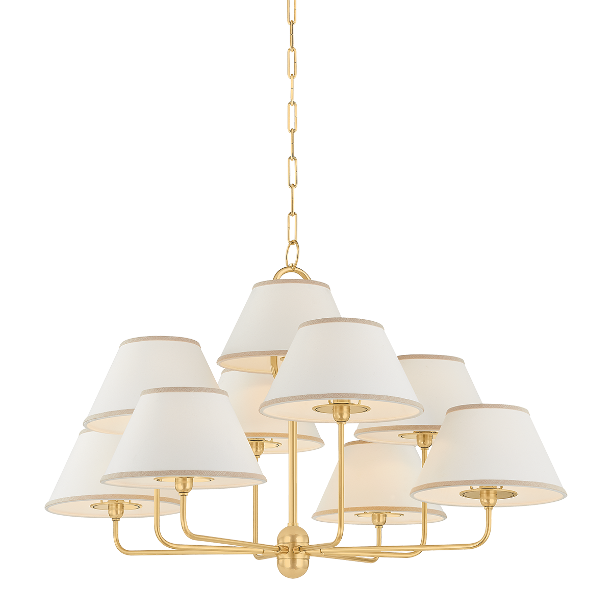 Hudson Valley Lighting Durland AGED BRASS 40.5W x 25H Chandelier