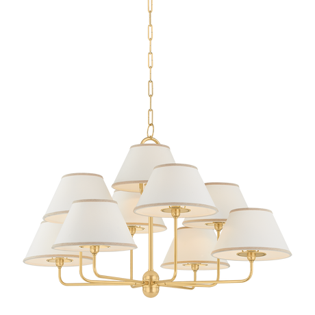 Hudson Valley Lighting Durland AGED BRASS 40.5W x 25H Chandelier