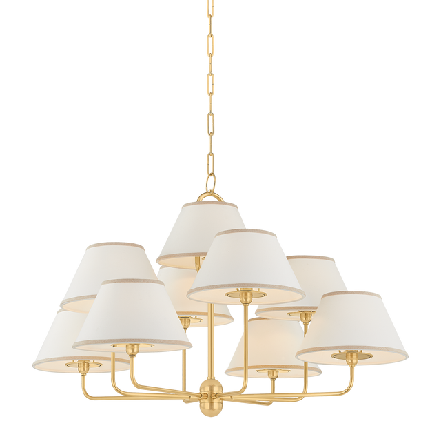 Hudson Valley Lighting Durland AGED BRASS 40.5W x 25H Chandelier