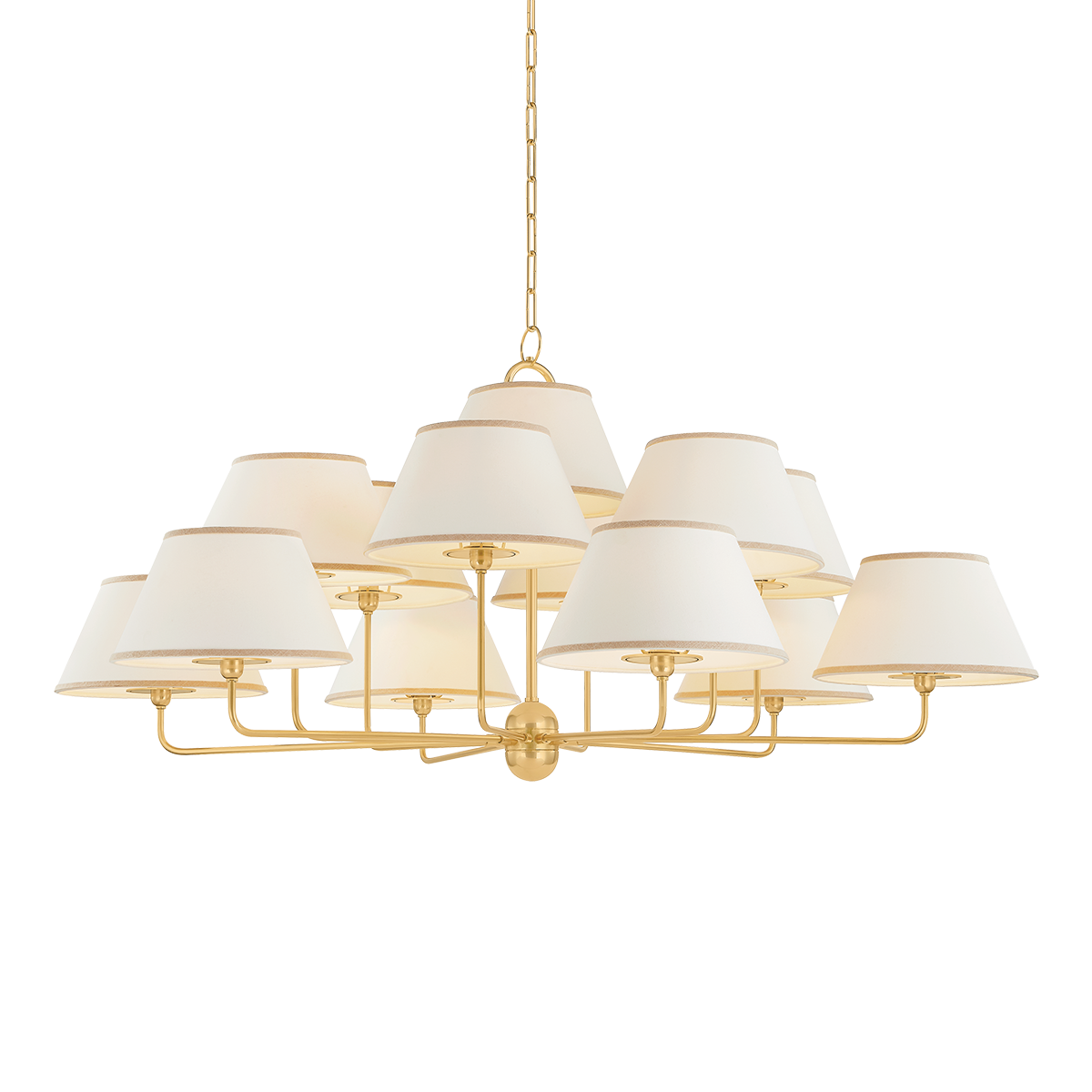 Hudson Valley Lighting Durland AGED BRASS 55W x 25.75H Chandelier