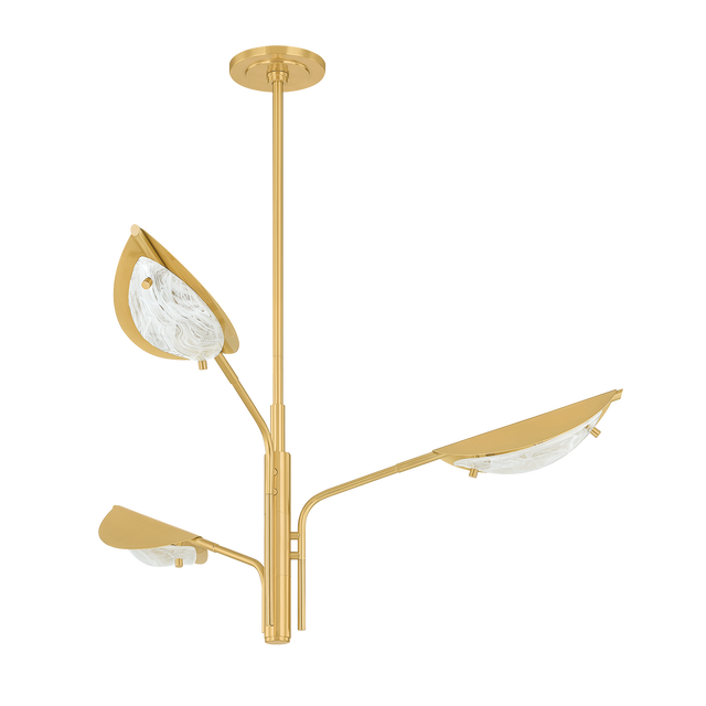 Hudson Valley Lighting Levin AGED BRASS 40W x 18.5H Chandelier