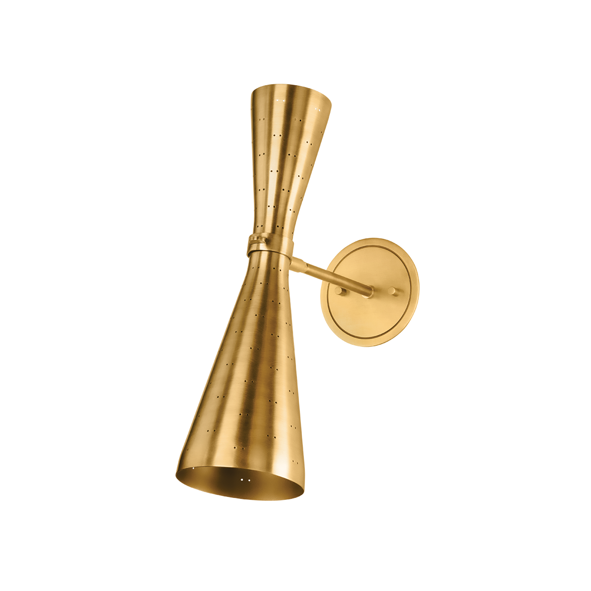 Hudson Valley Lighting ALLANTON AGED BRASS 5.25W x 17.5H Wall Sconce