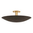 Hudson Valley Lighting Bern VINTAGE BRASS/BRONZE 18W x 6.75H Flush Mount