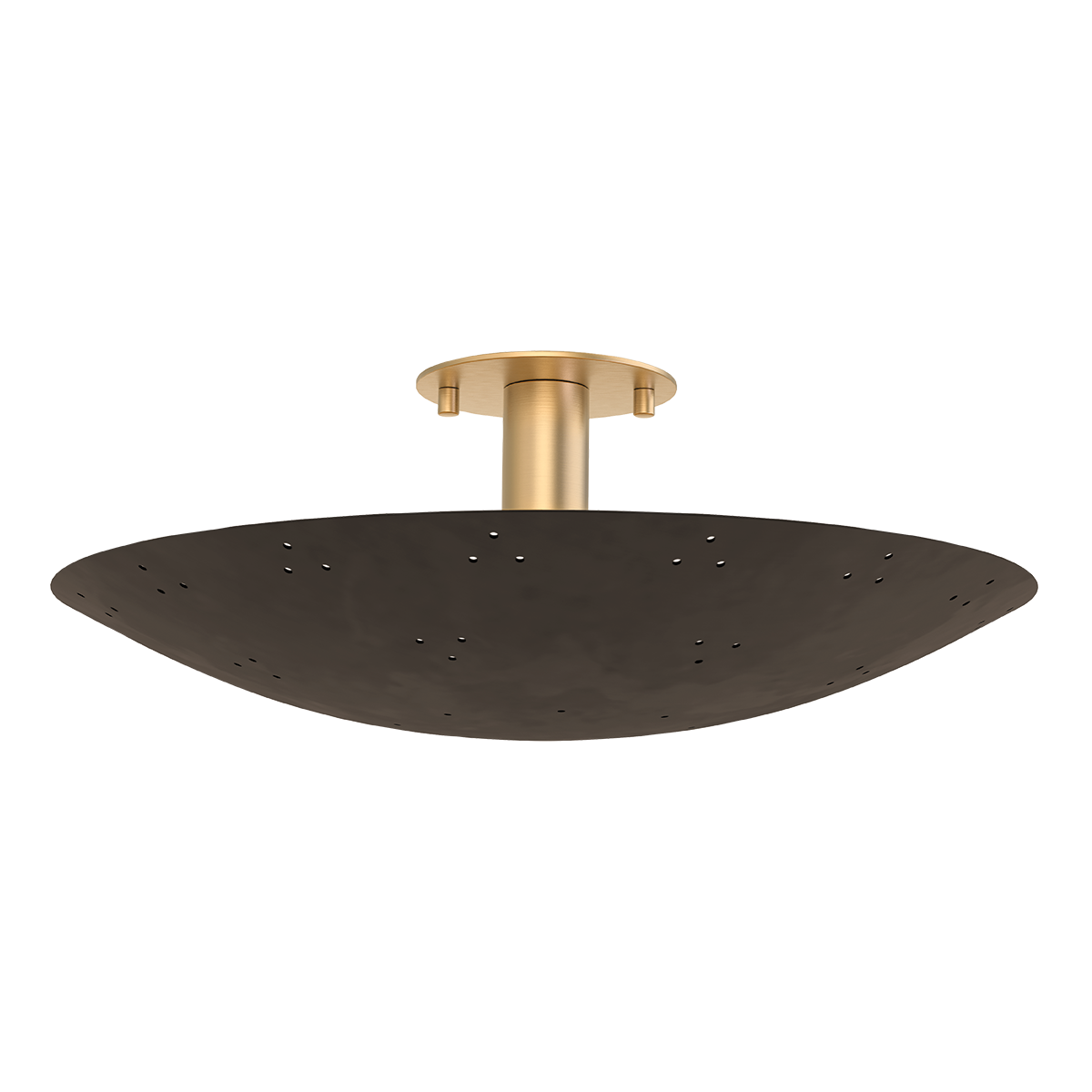 Hudson Valley Lighting Bern VINTAGE BRASS/BRONZE 18W x 6.75H Flush Mount