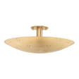 Hudson Valley Lighting Bern VINTAGE BRASS 18W x 6.75H Flush Mount