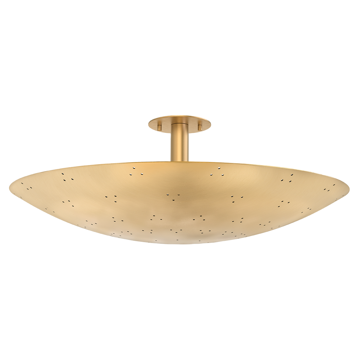 Hudson Valley Lighting Bern VINTAGE BRASS 28W x 10.5H Flush Mount