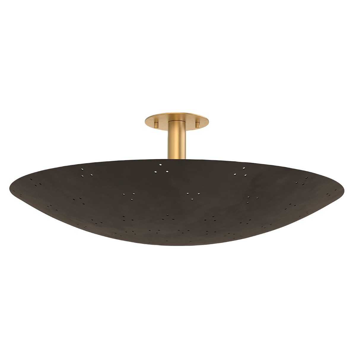 Hudson Valley Lighting Bern VINTAGE BRASS/BRONZE 28W x 10.5H Flush Mount