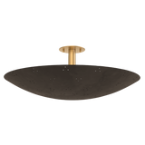 Hudson Valley Lighting Bern VINTAGE BRASS/BRONZE 28W x 10.5H Flush Mount