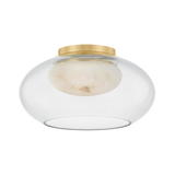 Hudson Valley Lighting Moore AGED BRASS 12W x 6.5H Flush Mount