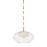 Hudson Valley Lighting Moore AGED BRASS 12W x 10H Pendant